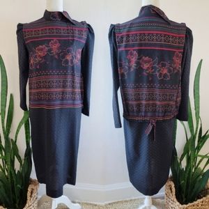 VTG 80s Morton Myles for the Warrens Wool Dress